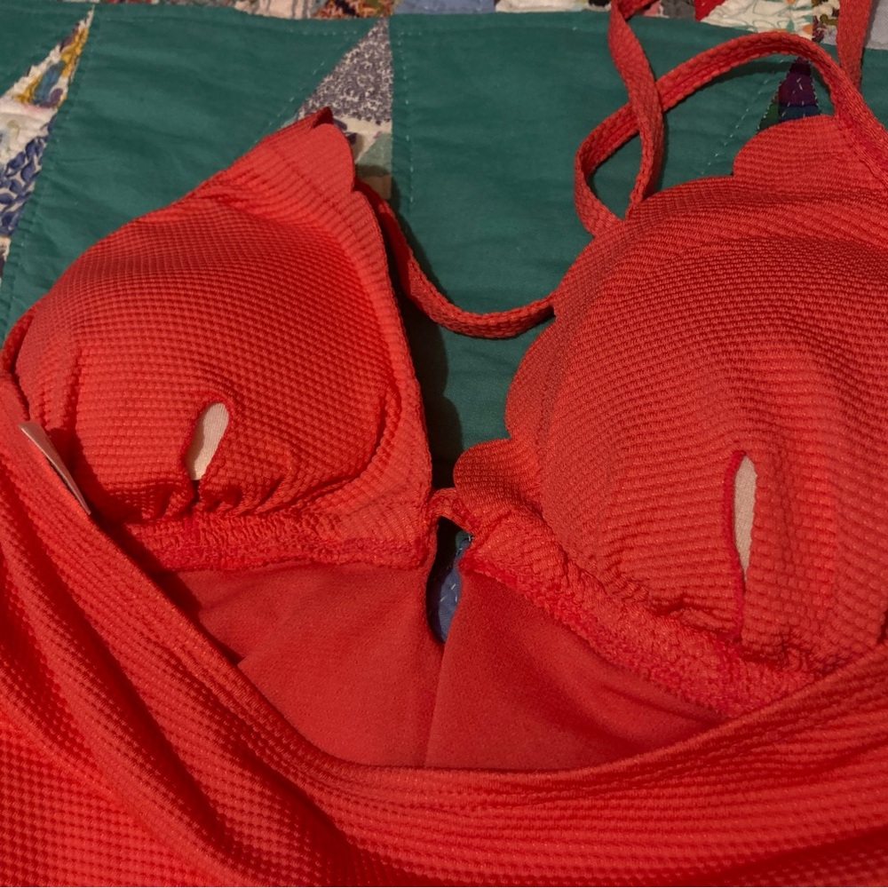 NWT☀️Time and Tru Coral Bathing Suit Size M - Picture 7 of 8